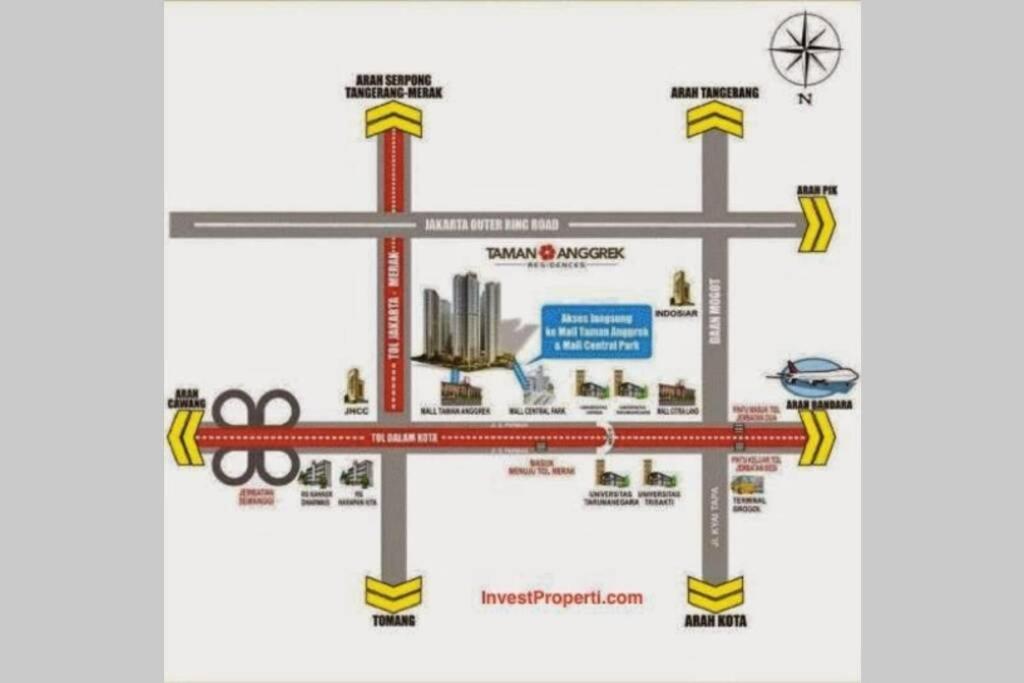 Homy 2 Bedroom Apartment Near Shopping Malls Джакарта Экстерьер фото
